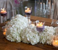  طرز تزیین میز عروسی با شمع استوانه شیک و جذاب