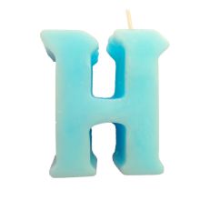 شمع دل حروف رومی طرح H